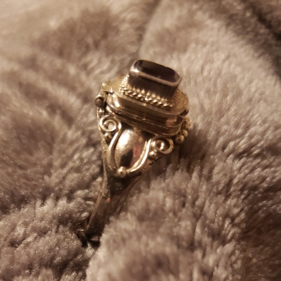 Amethyst Poison Box Ring - Picture 4 of 13